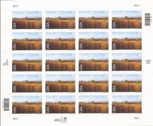 US Stamp - 2001 Nine-Mile Prairie 20 Stamp Sheet Scott #C136