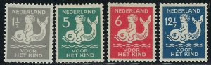 Netherlands B37-40 MH 1929 set (fe9800)