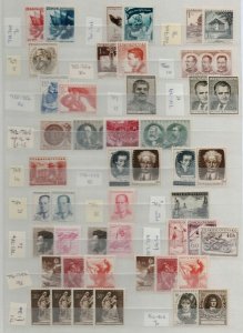 Czechoslovakia 1945/60 A4 8/16 stockbook of commemorative and definitive Stamps