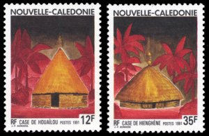 New Caledonia 1991 Scott #644-645 Mint Never Hinged