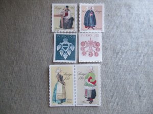 Sweden, Scott#1304-1309, MNH