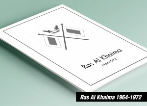 PRINTED RAS AL KHAIMA 1964-1972 STAMP ALBUM PAGES (152 pages)