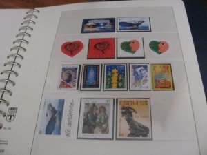 FRANCE MNH 1994-2000 LINDNER ALBUM COMPLETE W/SS &  BOOKLETS (95)