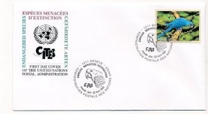 D171888 Endangered Species Birds FDC United Nations Geneva Bureau