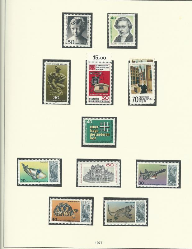 1961-1985 Berlin Unused Never Hinged Stamp Collection In Safe Album