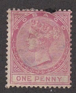 Tobago # 1, Queen Victoria,  Used, 10% of Cat.