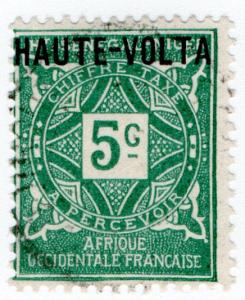 (I.B) France Colonial Revenue : AOF Upper Volta Post Tax 5c