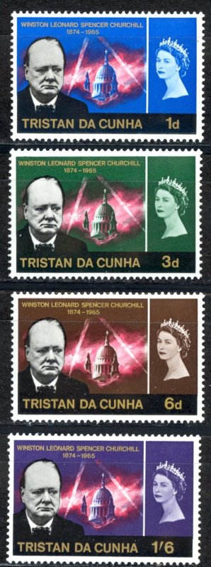 Tristan Da Cunha Sc# 89-92 MNH 1966 Winston Churchill