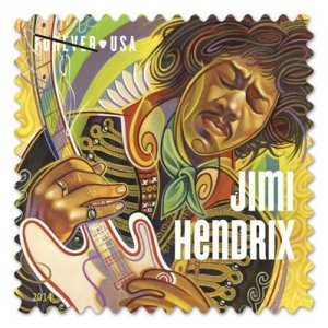 2014 49c Jimi Hendrix, Musician, Electric Guitar Scott 4880 Mint F/VF NH