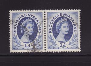 Rhodesia and Nyasaland 142 Pair U Queen Elizabeth II (D)