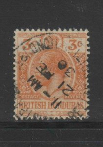 BRITISH HONDURAS #77  1917  KING GEORGE V     F-VF  USED  a