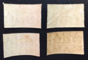 Gibraltar #96,97,98,99 MNH OG VF - Rock of Gibraltar One Penny (Complete Set)