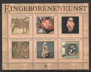 2004 UN-Vienna - Sc 346 - MNH VF - Mini sheet - Indigenous Art