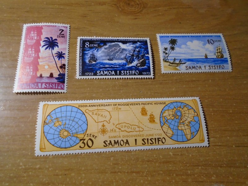 Samoa  #  365-68  MNH