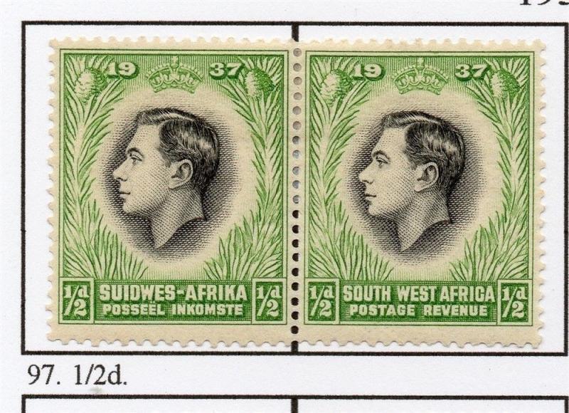 South West Africa 1937 Early Issue Fine Mint Hinged 1/2d. 209387