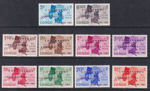 Congo Democratic Republic 371-380 Maps MNH VF