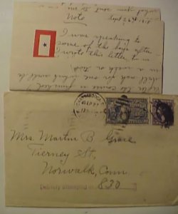 US E#11 LETTER IN 1918 CHATONOOBA COVER