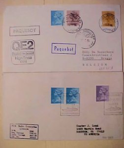 GREAT BRITAIN PICTORIAL CANCELS PAQUEBOT #667 IN 1985 NORDKAPP #965 IN 1978