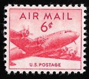 C39B 6 cents DC-4, Stamp mint OG NH EGRADED XF 92 XXF