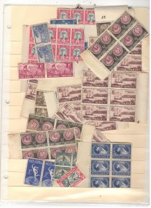 SOUTH AFRICA MULTIPLES COLLECTION ON STOCK SHEET, ALL MINT