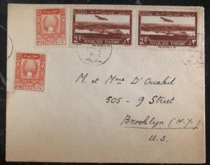 1930s Aleppo Airmail Cover to Brooklyn NY USA