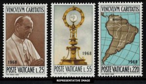 Vatican City Scott 461-463 Mint never hinged.