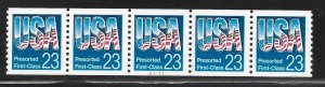 Scott #2606 23c Flag and USA Coil PNC/5 #A1111 F VF MNH - DCV=$4.00