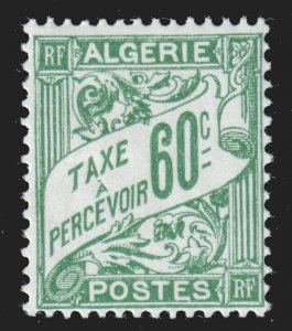 Algeria #J8  Unused OG - 60c grn  Postage Due (1927)