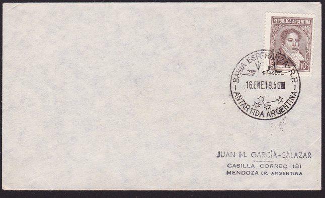 ARGENTINE ANTARCTIC cover 1956..............................................8220