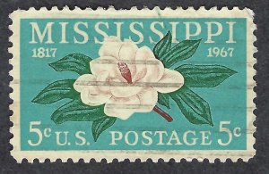 United States #1337 5¢ Mississippi Statehood (1967). Used.