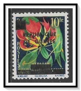 Guinea #168 FWA Flower Overprinted MH