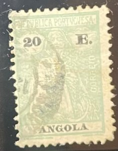 Angola, 1921, SC 159H, Used, Glazed Paper