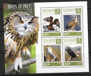 SOLOMON ISLANDS 2014 BIRDS OF PREY (1) MNH 