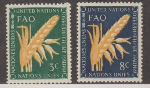 United Nations Scott #23-24 Stamps - Mint NH Set