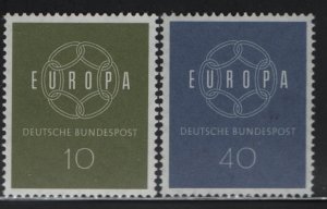 GERMANY, 805-806, MNH, 1959, EUROPA