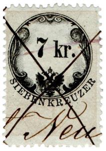 (I.B) Austria/Hungary Revenue : Stempelmarke 7kr