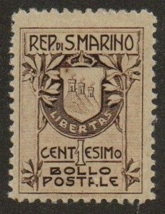 San Marino 78a Mint hinged. Type I