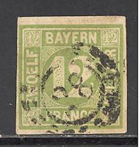 German States - Bavaria - 13 used SCV $ 65.00 (RS)