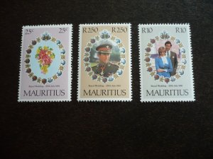 Stamps - Mauritius - Scott# 520-522 - Mint Never Hinged Set of 3 Stamps