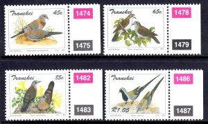 Transkei 1993 Doves Complete Mint MNH Set SC 295-298