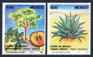 Mexico 1324-1327,MNH.Michel 1871-1874. Plants,Agave,Butterflies,Snake,1983.