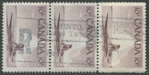 CANADA R REGISTRATION CANCEL TORONTO, POSTAL TERMINAL A