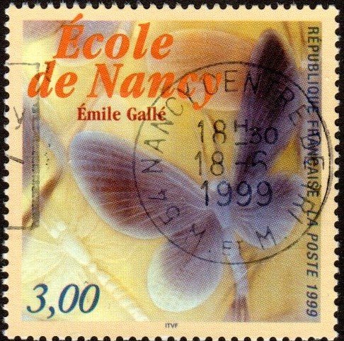 France 2725 - Used - 3fr Butterfly / Art (1999) (cv $0.85)