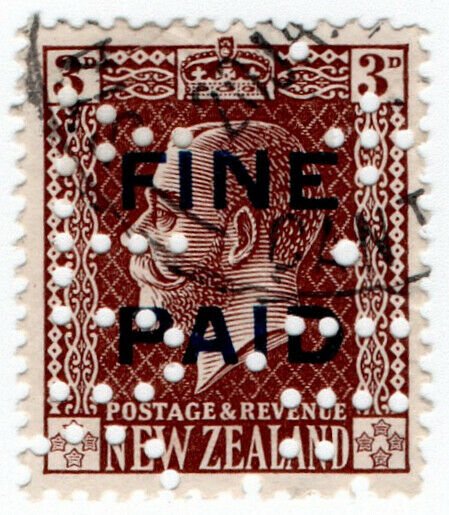 (I.B) New Zealand Revenue : Fine Paid 3d