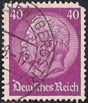 Germany #427 40pf President Paul Von Hindenburg used VF