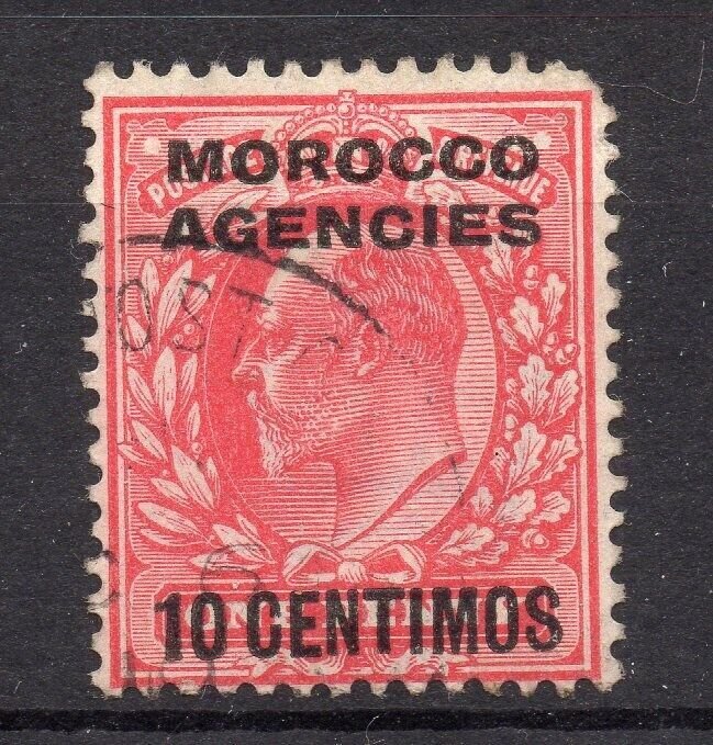 Morocco Agencies ED VII Early Issue Fine Used 10c. Surcharged Optd NW-14139