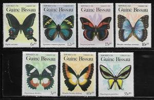 Guinea Bissau 604-10 Butterflies Mint NH