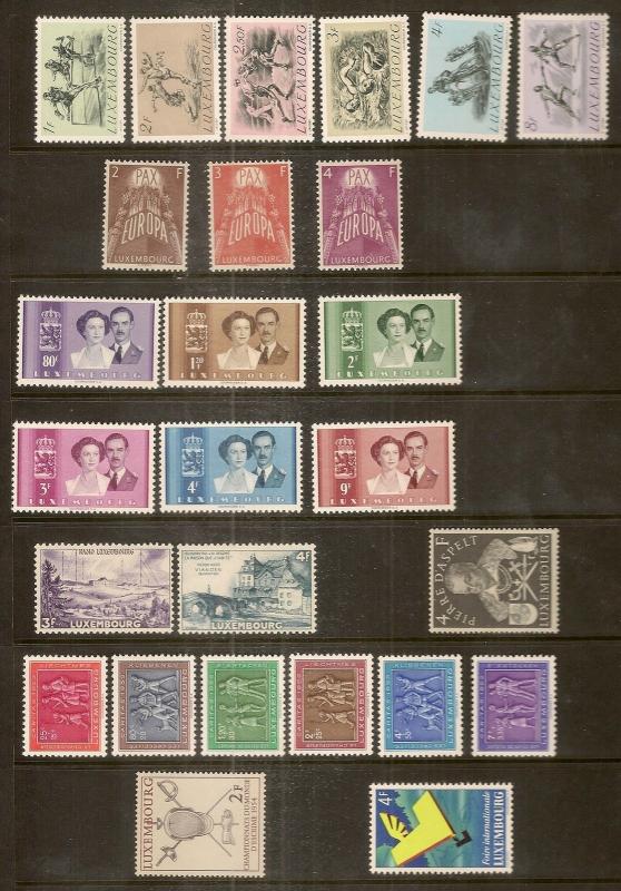 Luxembourg 1920's-50's MNH Collection - bargain giveaway