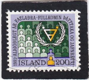 ICELAND,  #  546  used