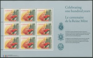 Canada 1856 - Royal Centenarian Pane - VF Mint nh with folder